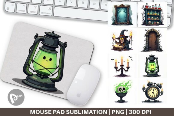 Download Gothic Haunted Objects Mouse Pad - Gothic haunted Collection