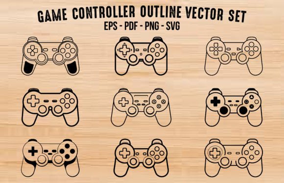 Download Gamepad Console Outline SVG Bundle - Console Collection
