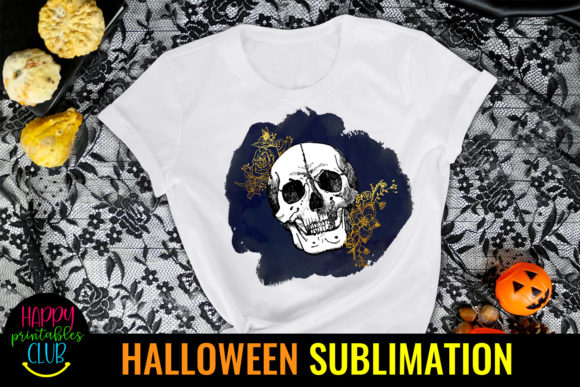 Download Halloween Floral Skull Sublimation - Skull sublimation Collection