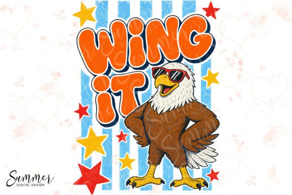 Download Wing It Eagle Retro Funny Animal Pun Sub - Funny animal Collection