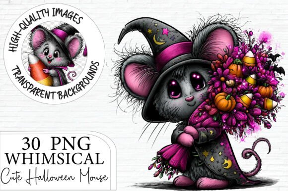 Download Witch Mouse Halloween Graphics - Graphic Collection