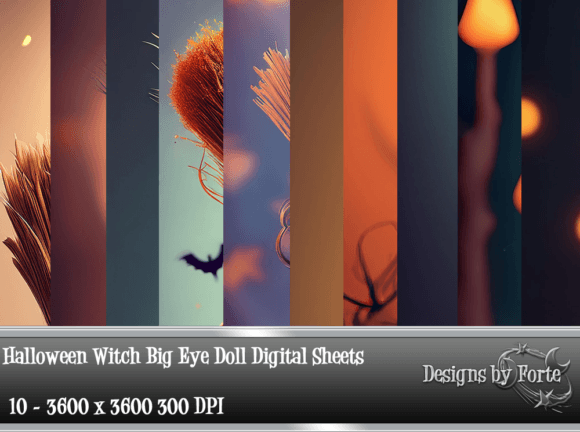 Download Halloween Witch Big Eye Doll Backgrounds - Backgrounds Collection