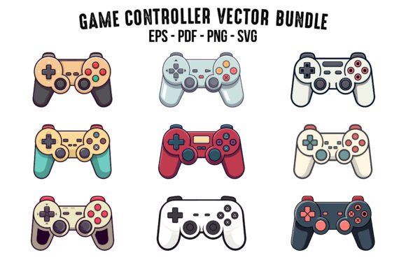 Download Gamepad Console Vectors Clipart Bundle - Console Collection